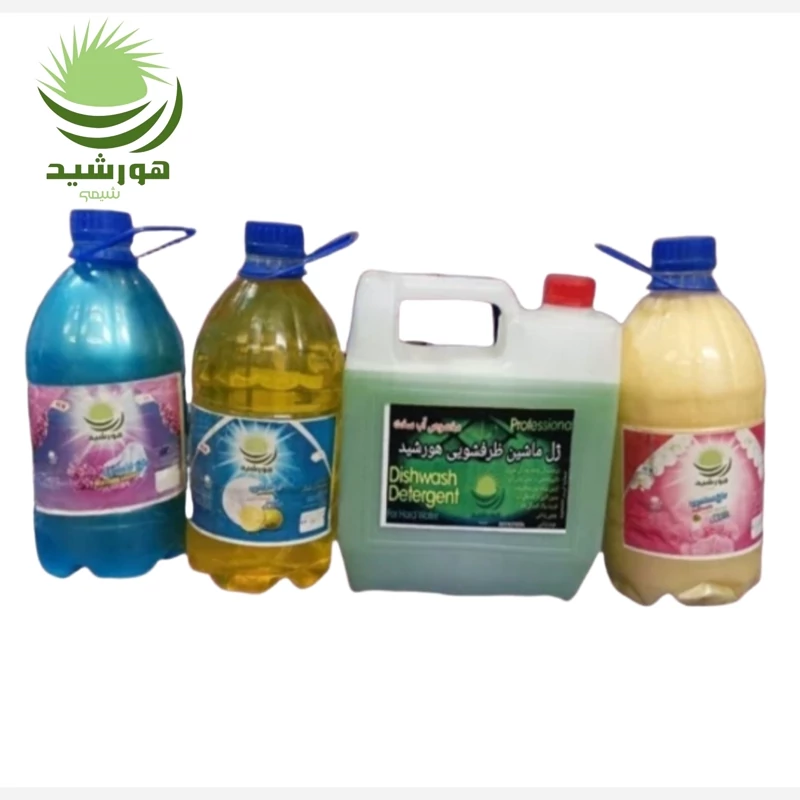ژل ماشین ظرفشویی، مایع ظرفشویی، مایع دستشویی ، مایع لباسشویی ۴ عدد